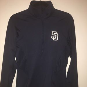 SD Padres Under armour long sleeve running shirt.